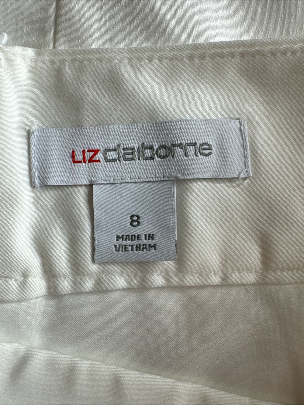 LIZ CLAIBORNE Classic White Midi Pencil Skirt - Picture 5 of 8